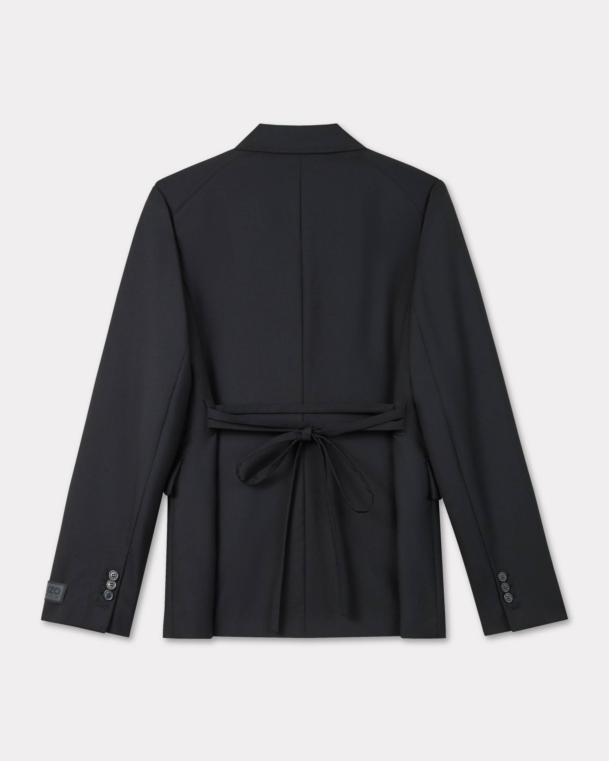 Waisted blazer in virgin wool - 2