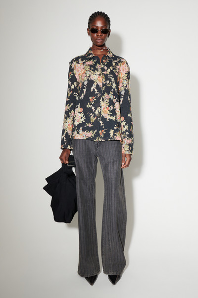 Our Legacy Sanctuary Shirt Black Floral Tapestry Print outlook