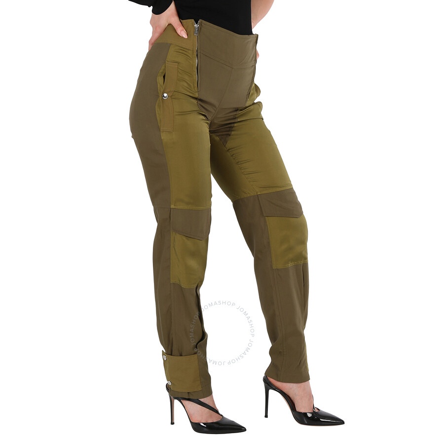 Burberry Dark Seaweed Green Cargo Pants - 2