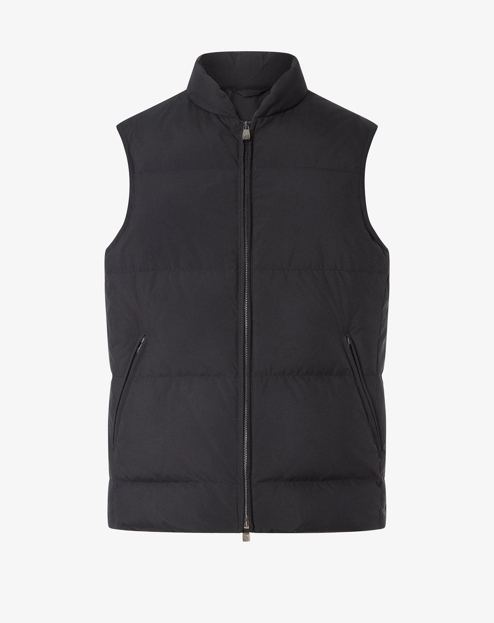 Black technical fabric gilet - 1