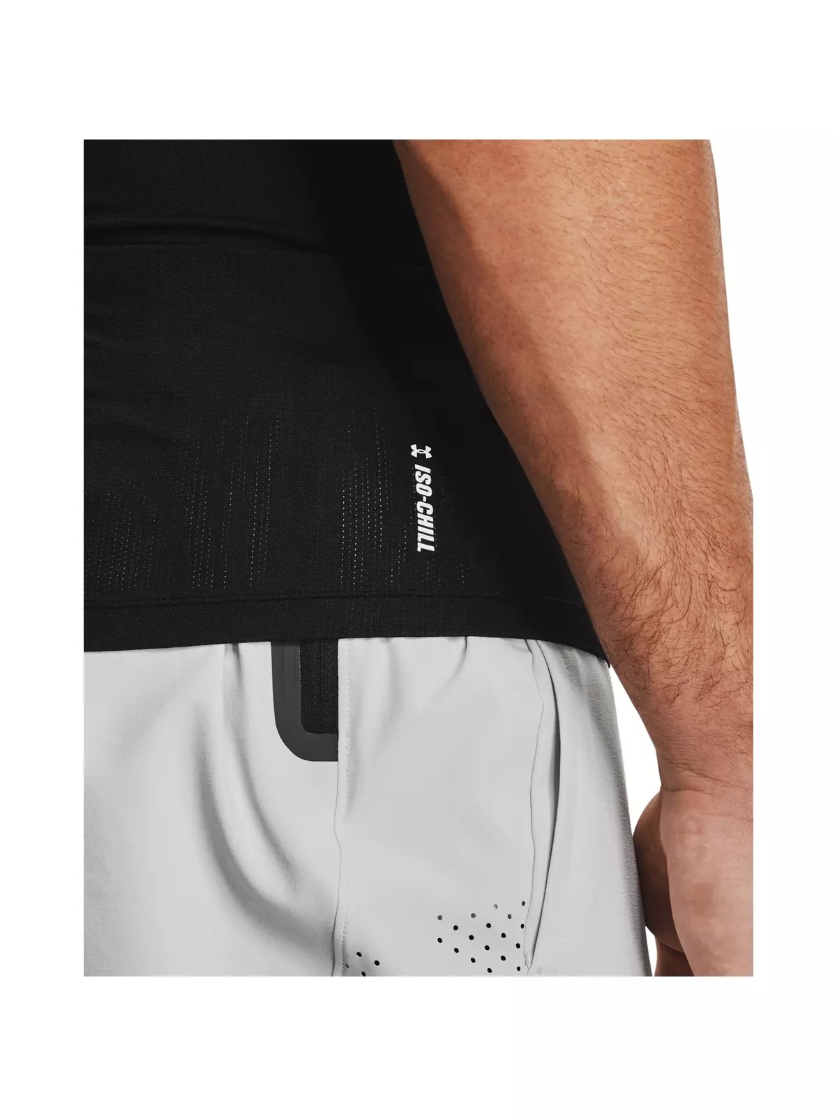 Men's Iso-Chill Compression Short Sleeve Shirt - White - 4