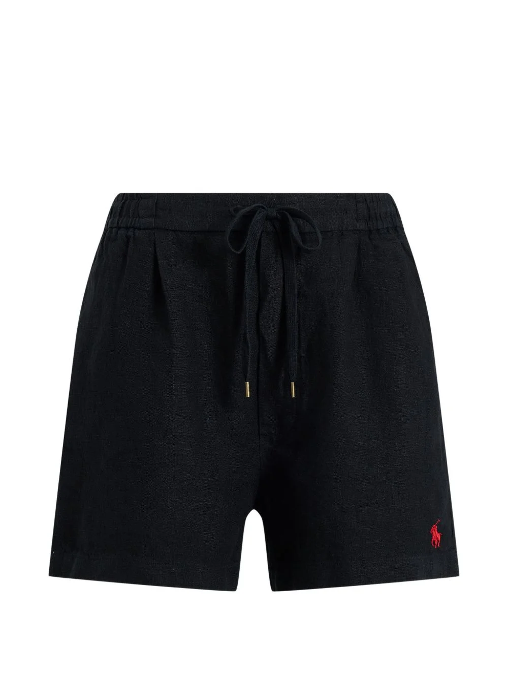 logo-embroidered drawstring shorts - 1