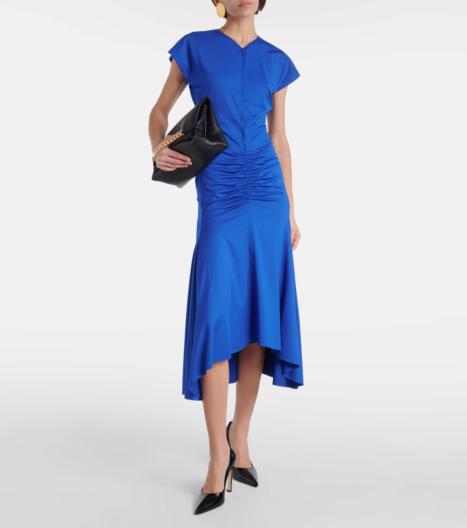 Ruched jersey midi dress - 2