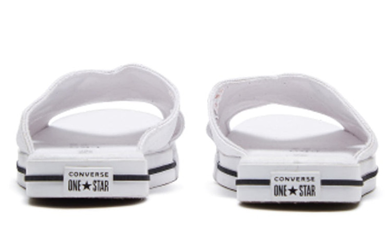 Converse (WMNS) Converse One Star Slide Canvas White Slippers 'White Black' 565530C outlook