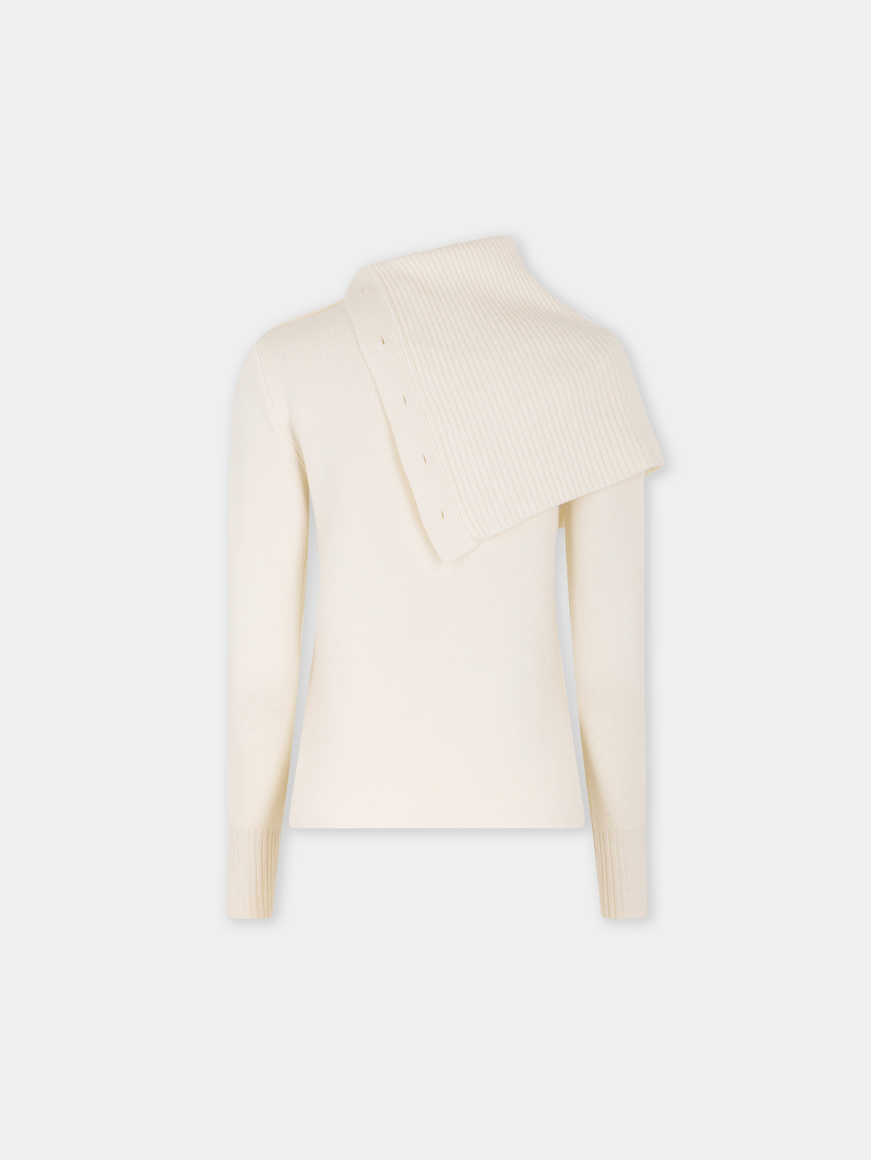 OFF WHITE SWEATER IN WOOL - 6
