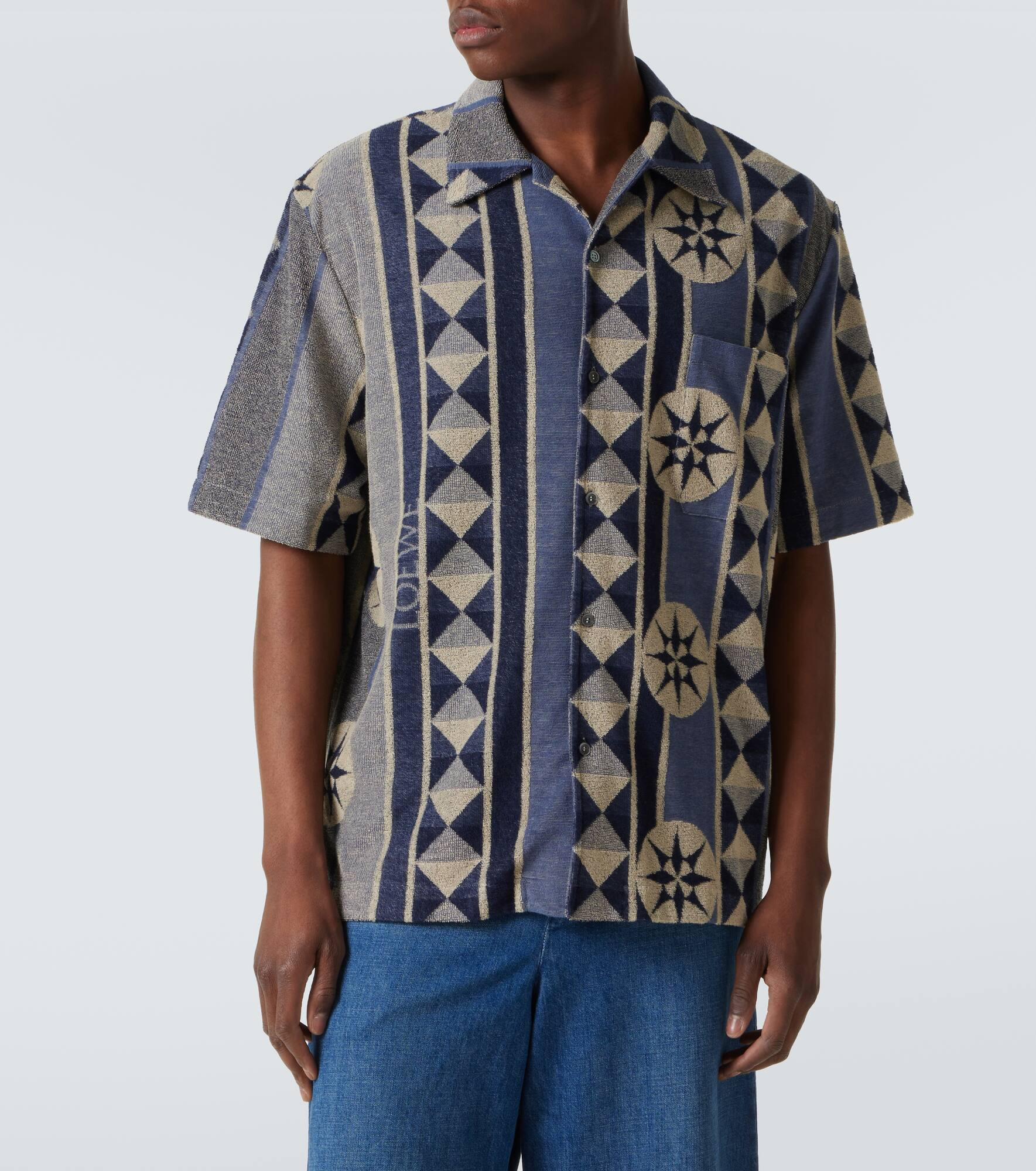 Jacquard terry bowling shirt - 3