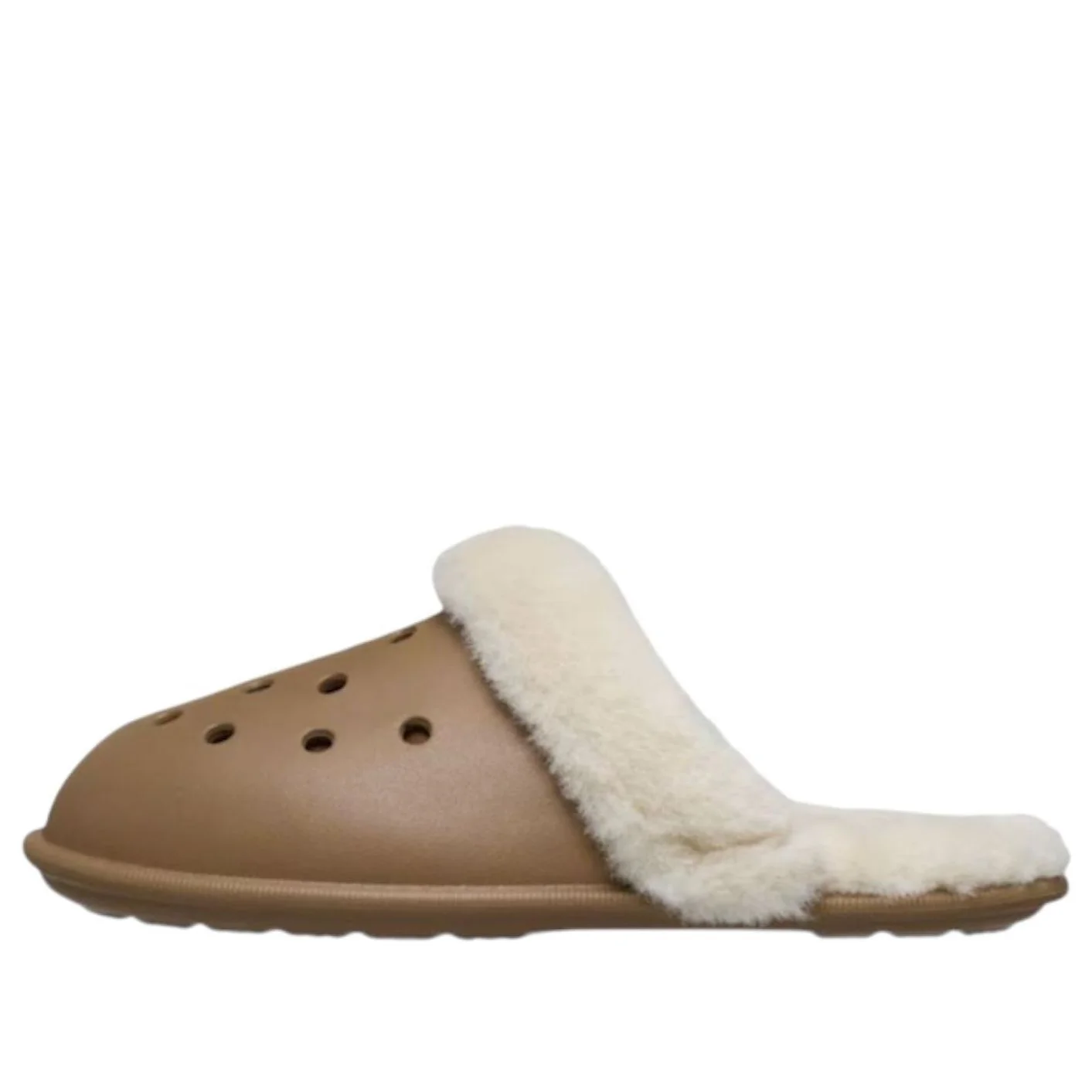 Crocs Classic Fuzz Scuff 'Sepia' 212143-2EY - 1
