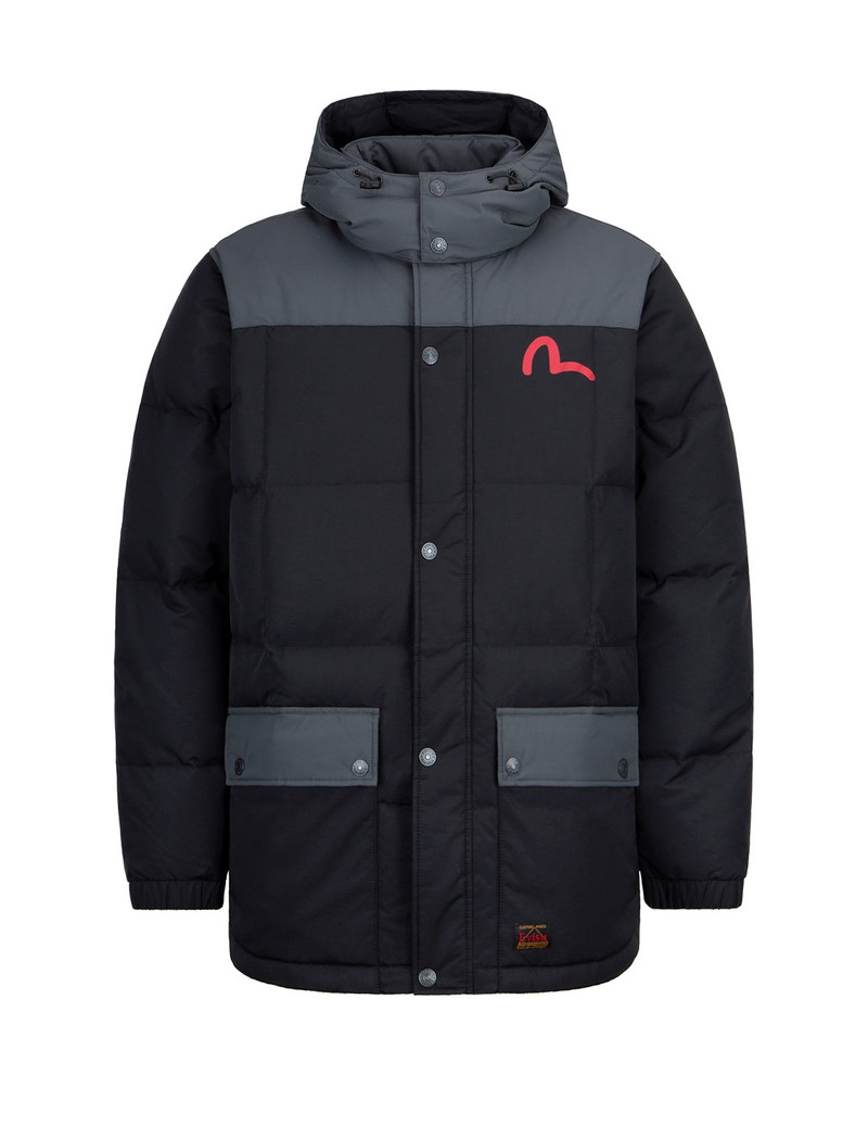 Kamon Print Down Coat 1