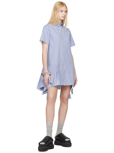 sacai Blue Handkerchief Hem Minidress outlook