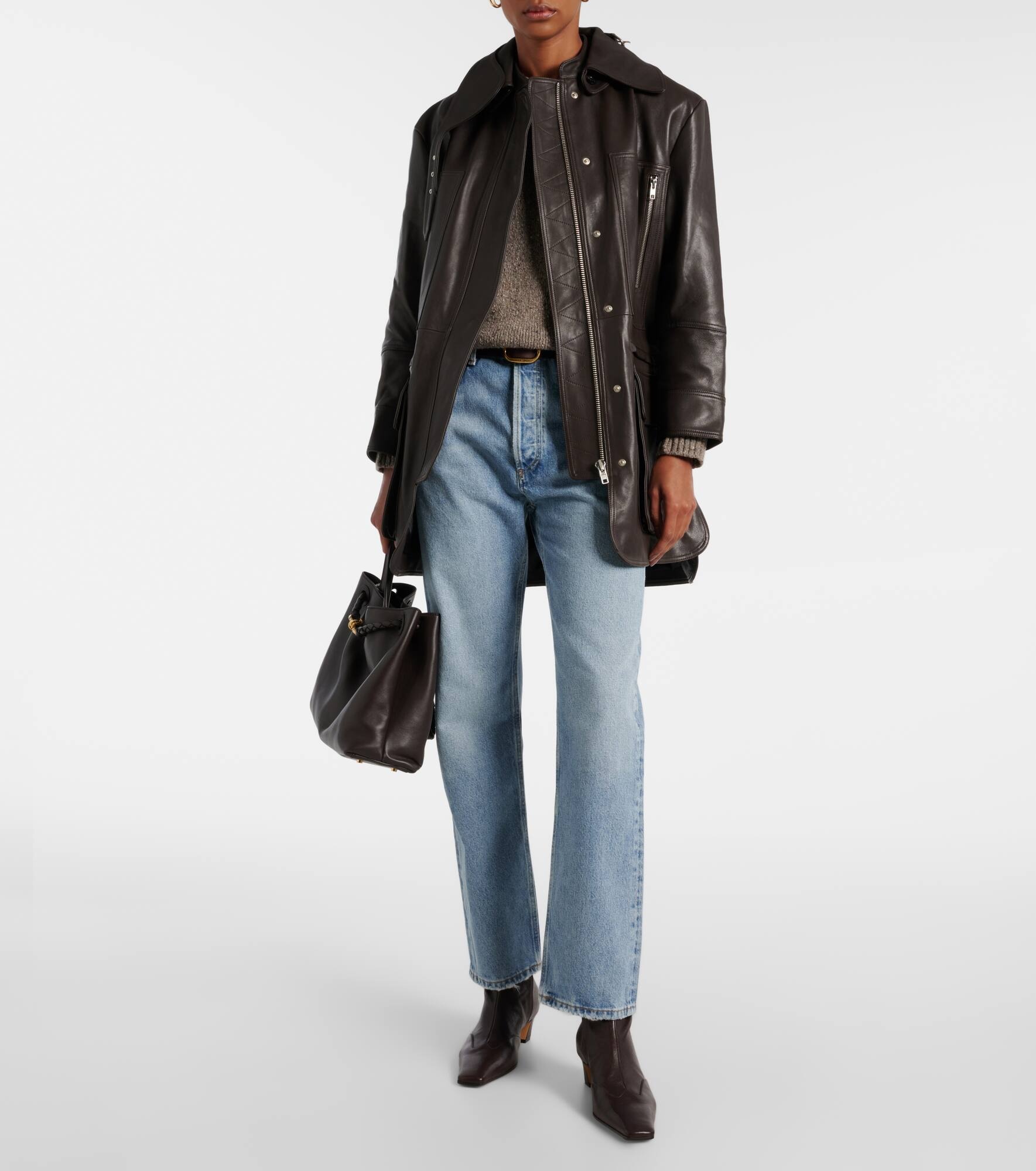 90's Pinch Waist high-rise straight jeans - 2