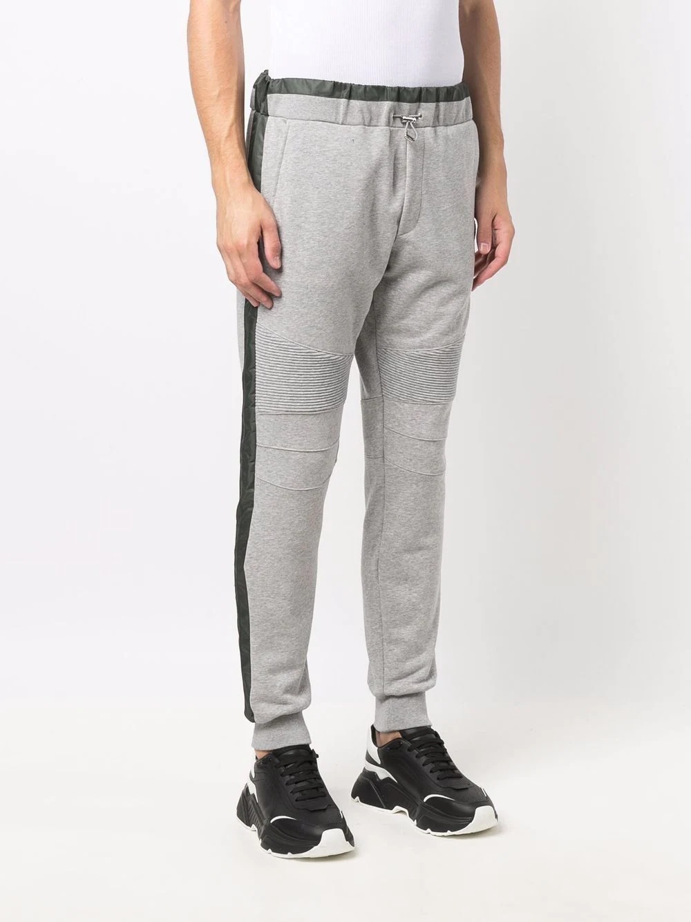 logo-patch cotton-blend track trousers - 3