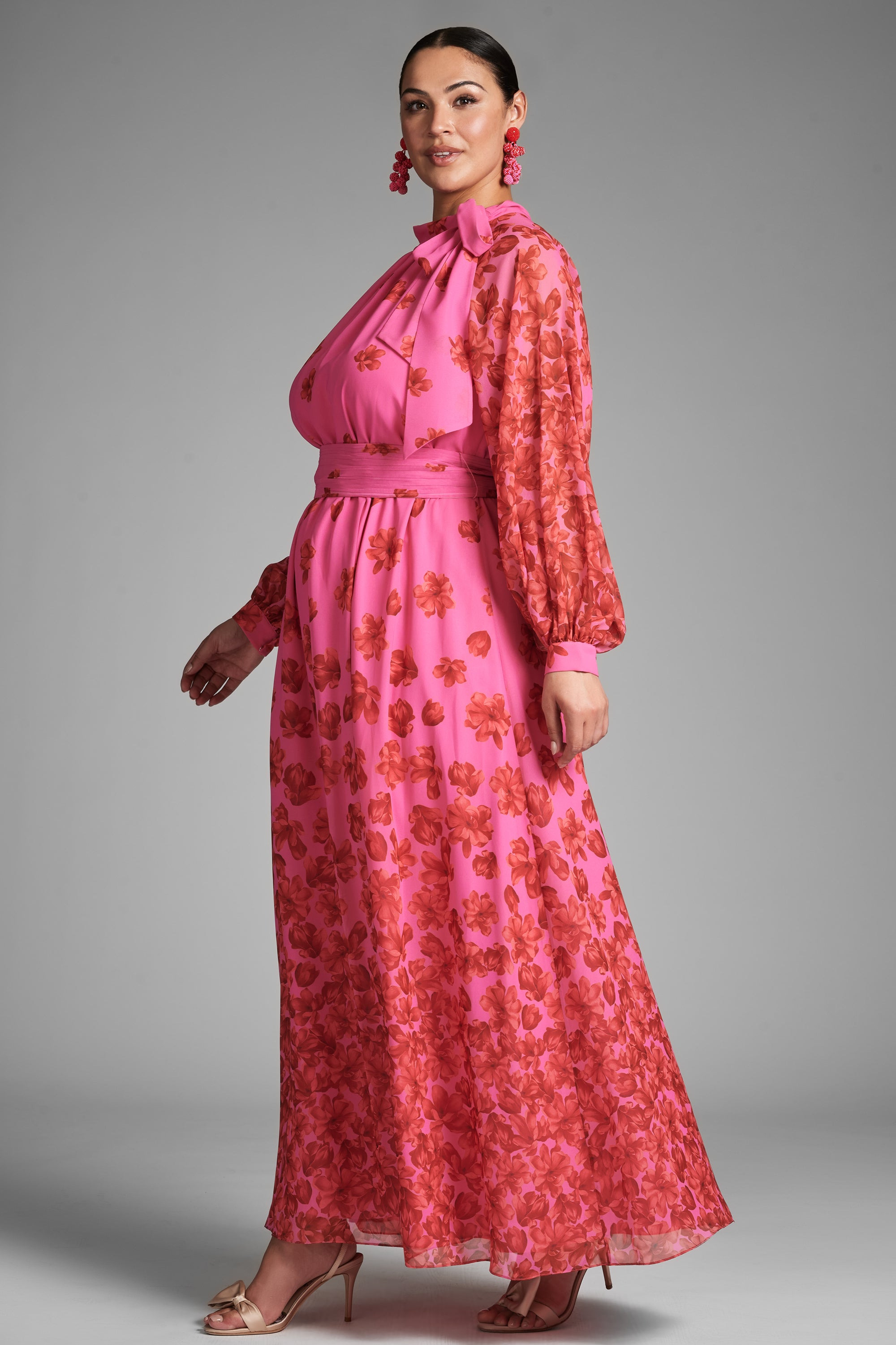 Vera Gown - Rose/Vermillion - 7