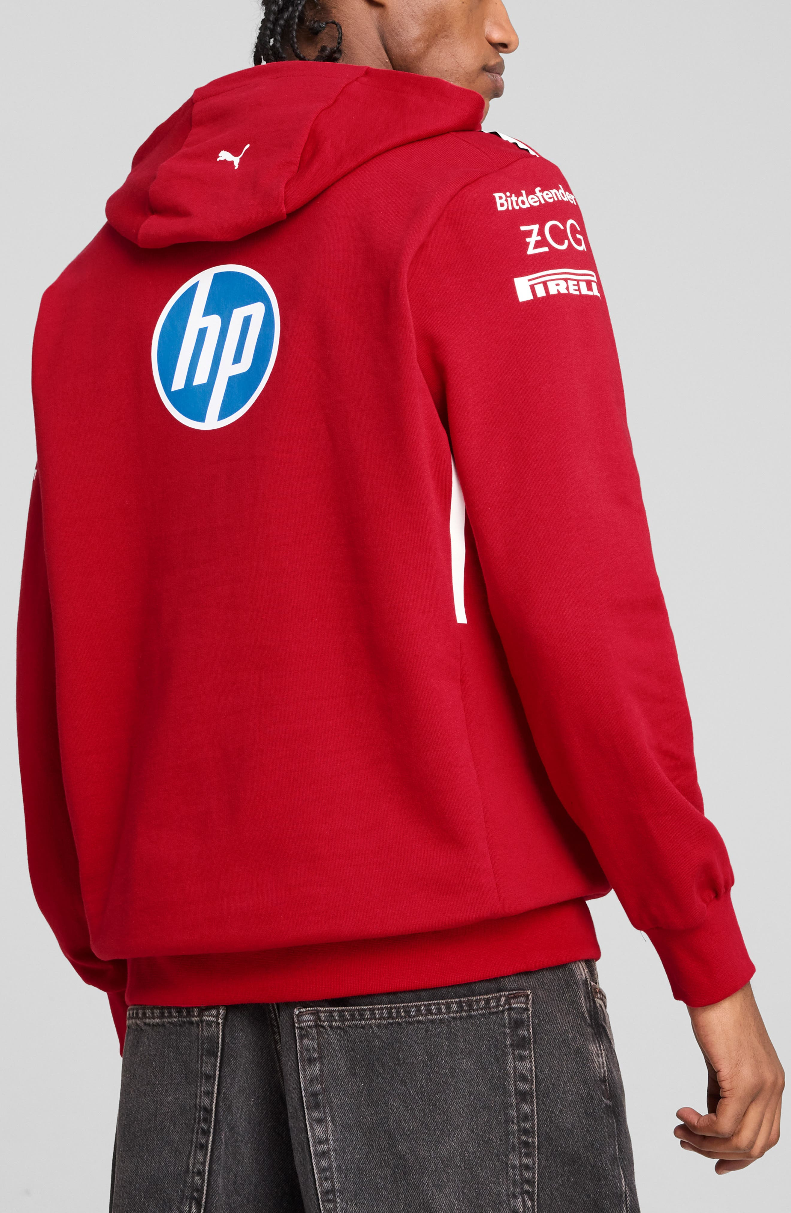 PUMA x 2025 Scuderia Ferrari HP Driver Hoodie in Dark Cherry at Nordstrom - 2