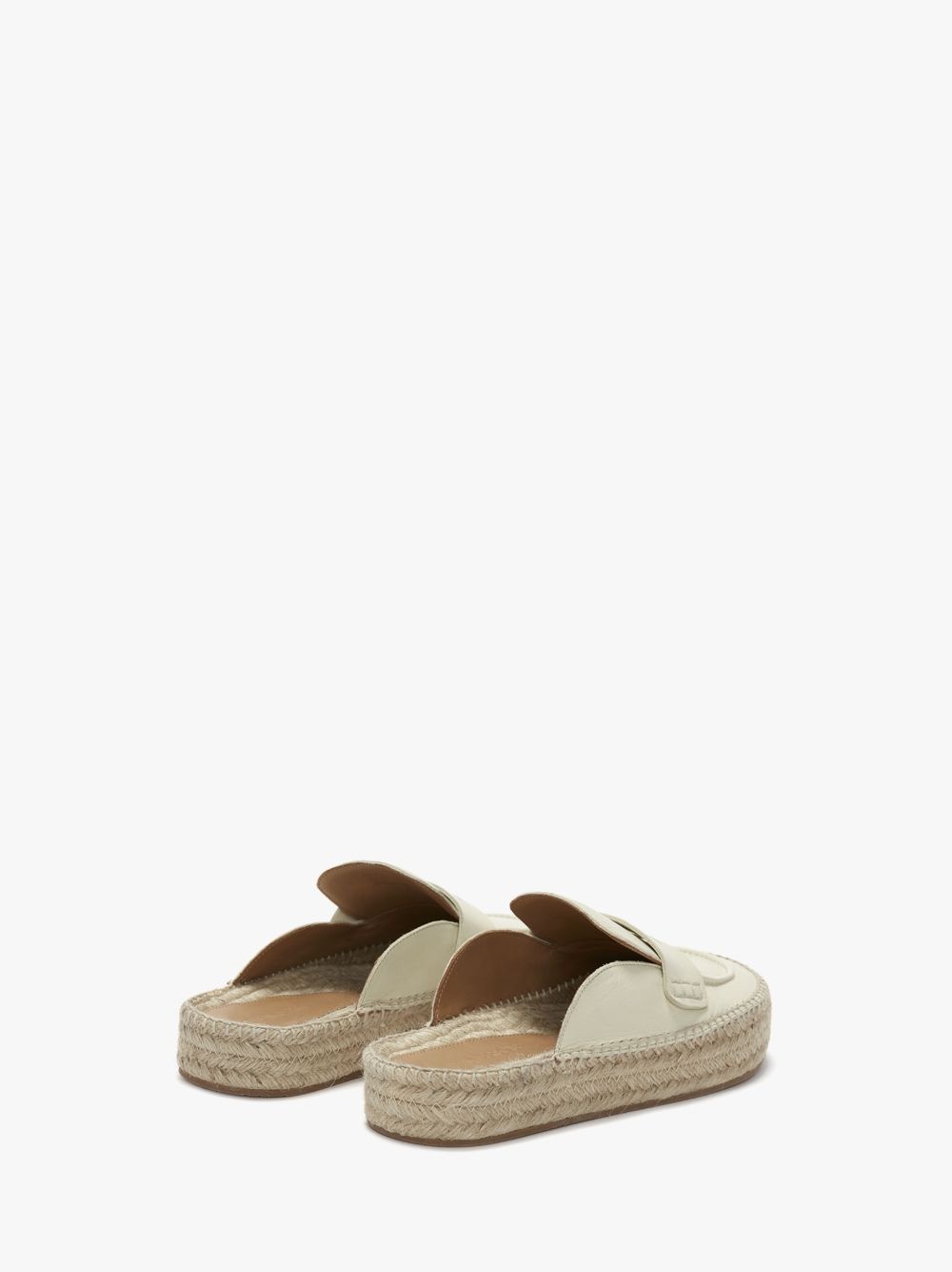 LEATHER ESPADRILLE LOAFER MULES - 3