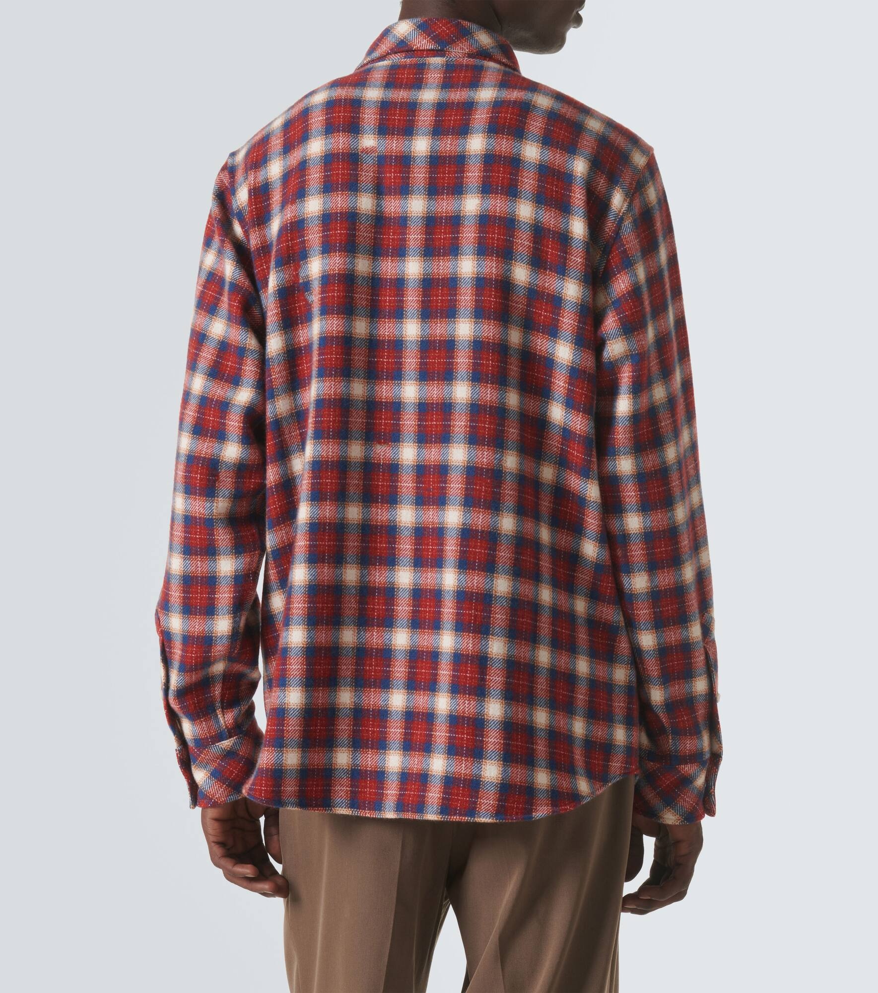 Cashmere tartan shirt - 4