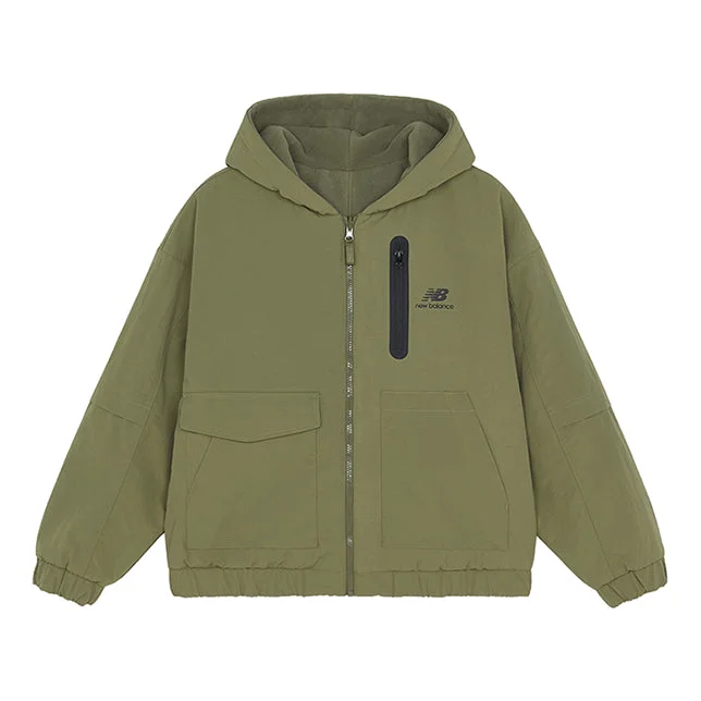 (WMNS) New Balance Sports Hooded Jacket Military Green AWJ13319-OLG - 1