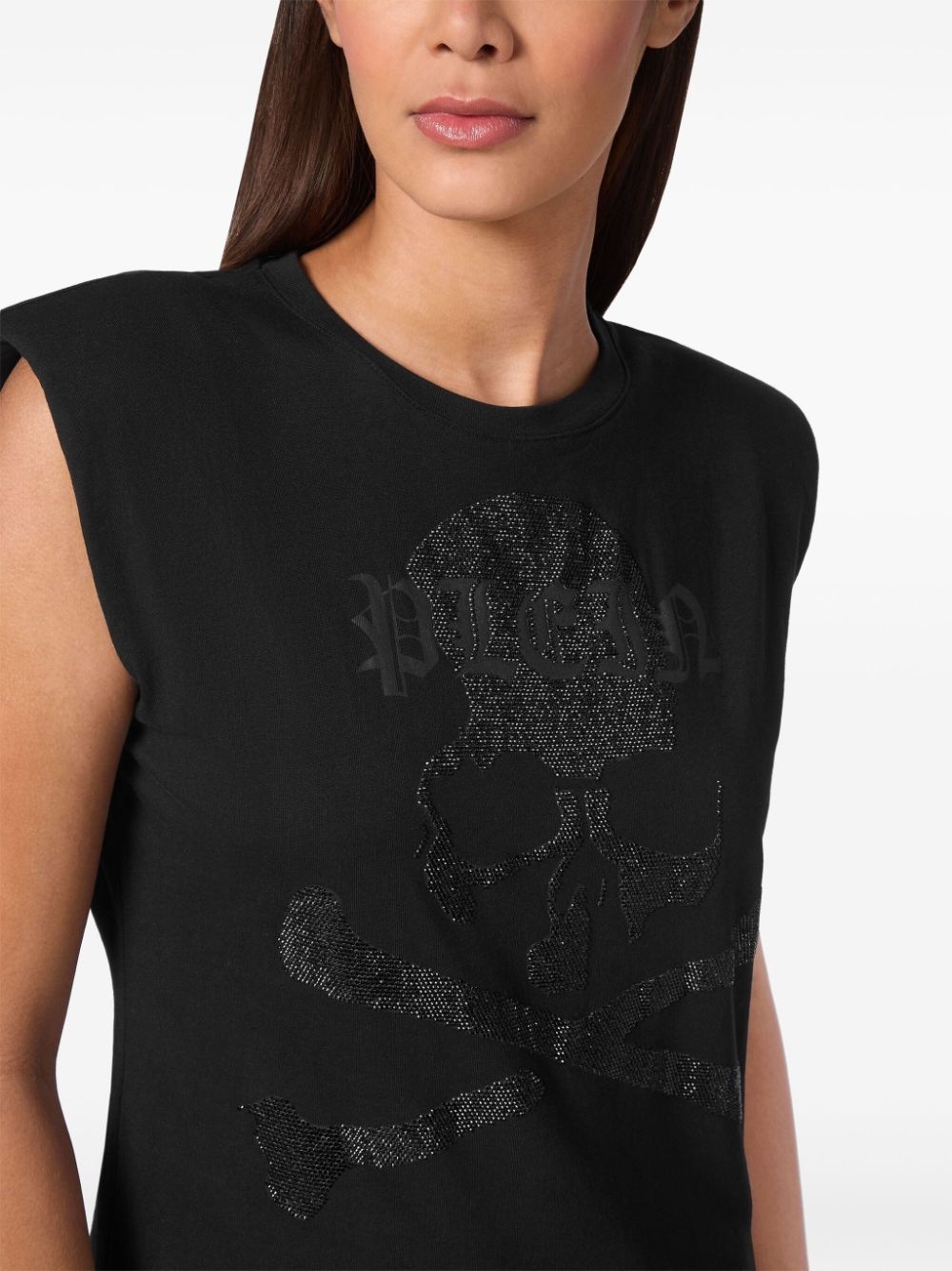 skull-embellished tank top - 5