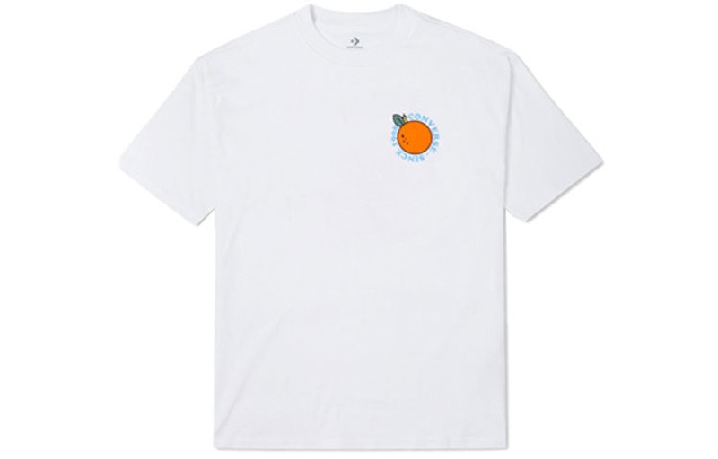 Converse Men's Converse Cartoon Pattern Printing Loose Round Neck Short Sleeve White 10023039-A02 outlook