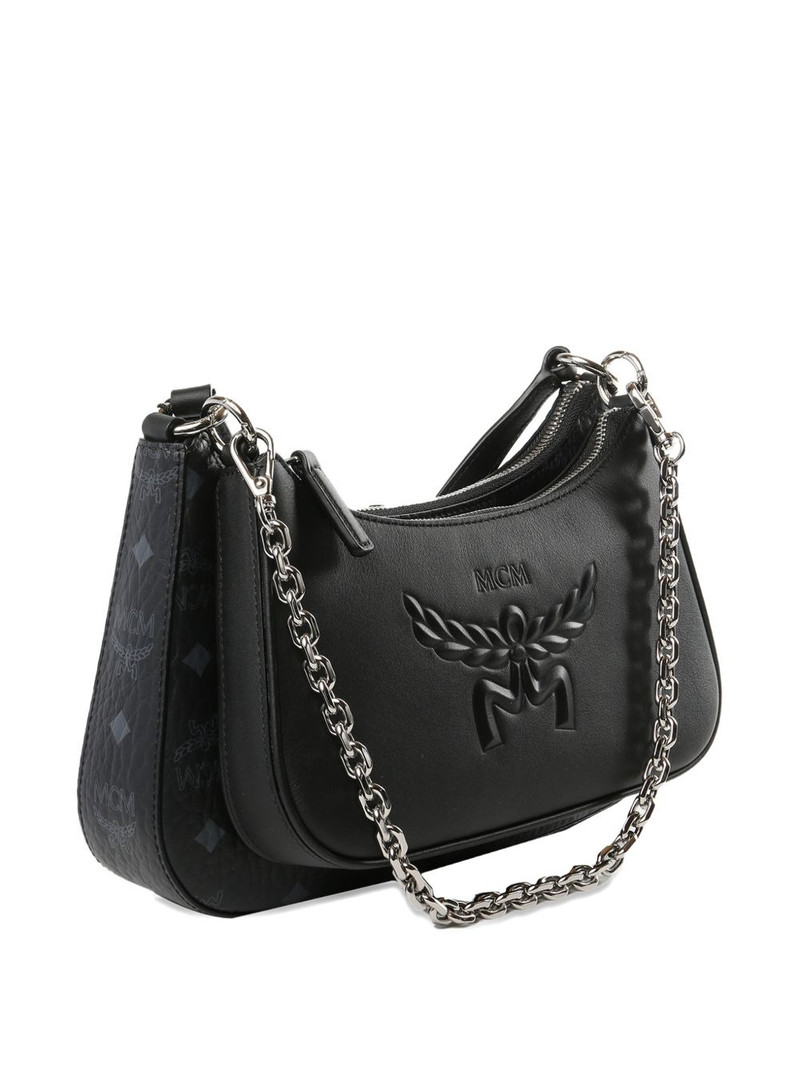 MCM Aren embossed chain clutch bag outlook