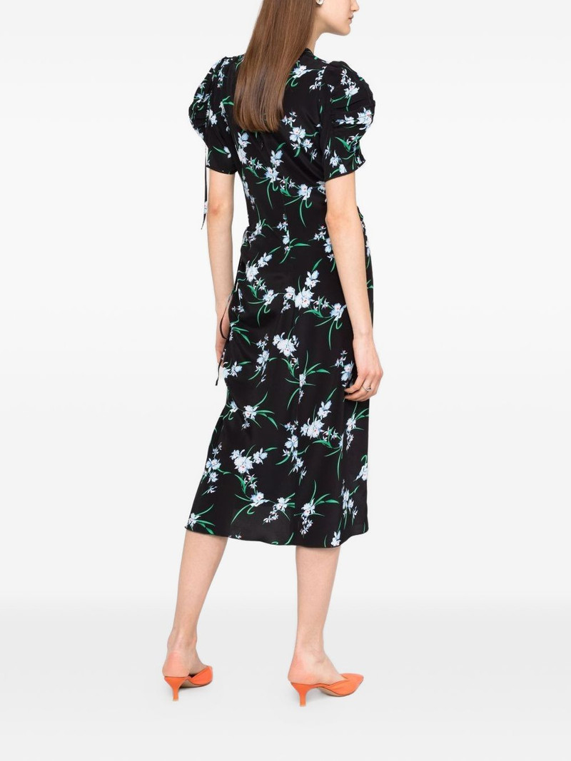 floral-print draped dress 4