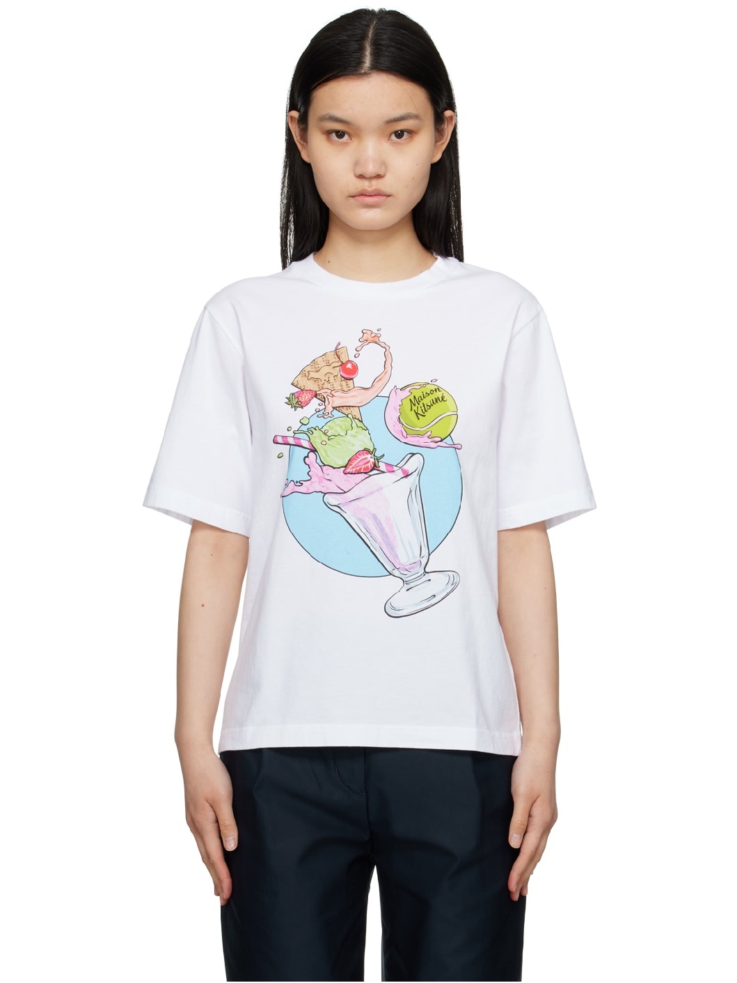 White Hotel Olympia Edition Ice Cream Splash T-Shirt - 1