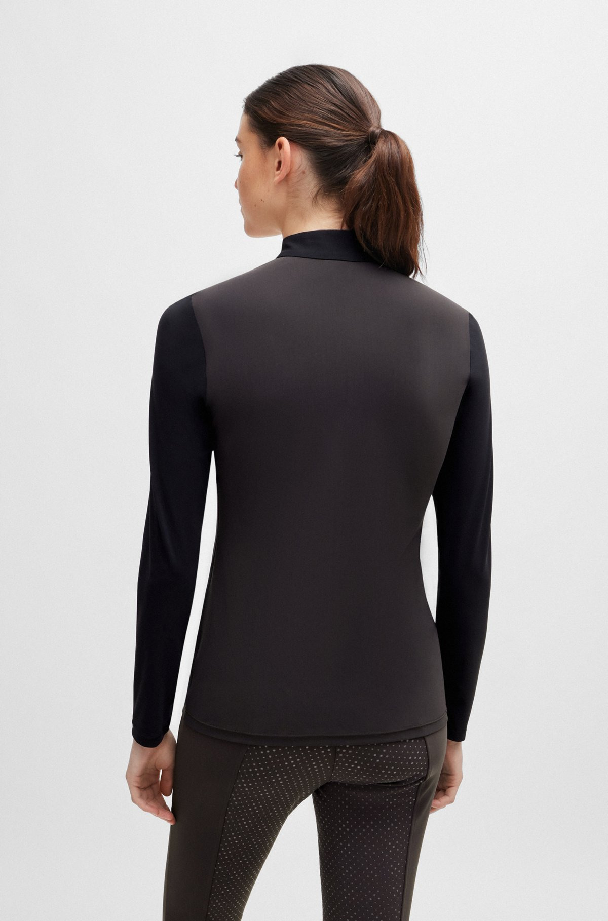EQUESTRIAN TRAINING TOP IN QUICK-DRYING FABRIC - 4