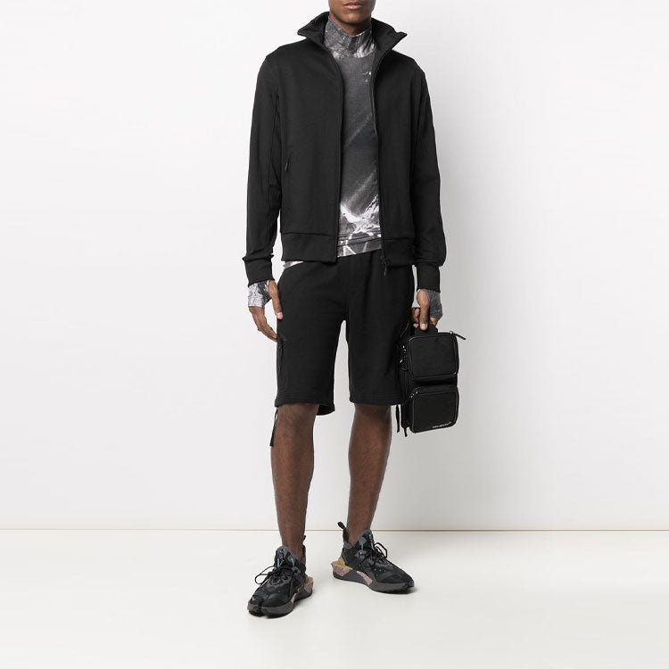 Y-3 SS21 Solid Color Stripe Sports Zipper Jacket Black H16347 - 3