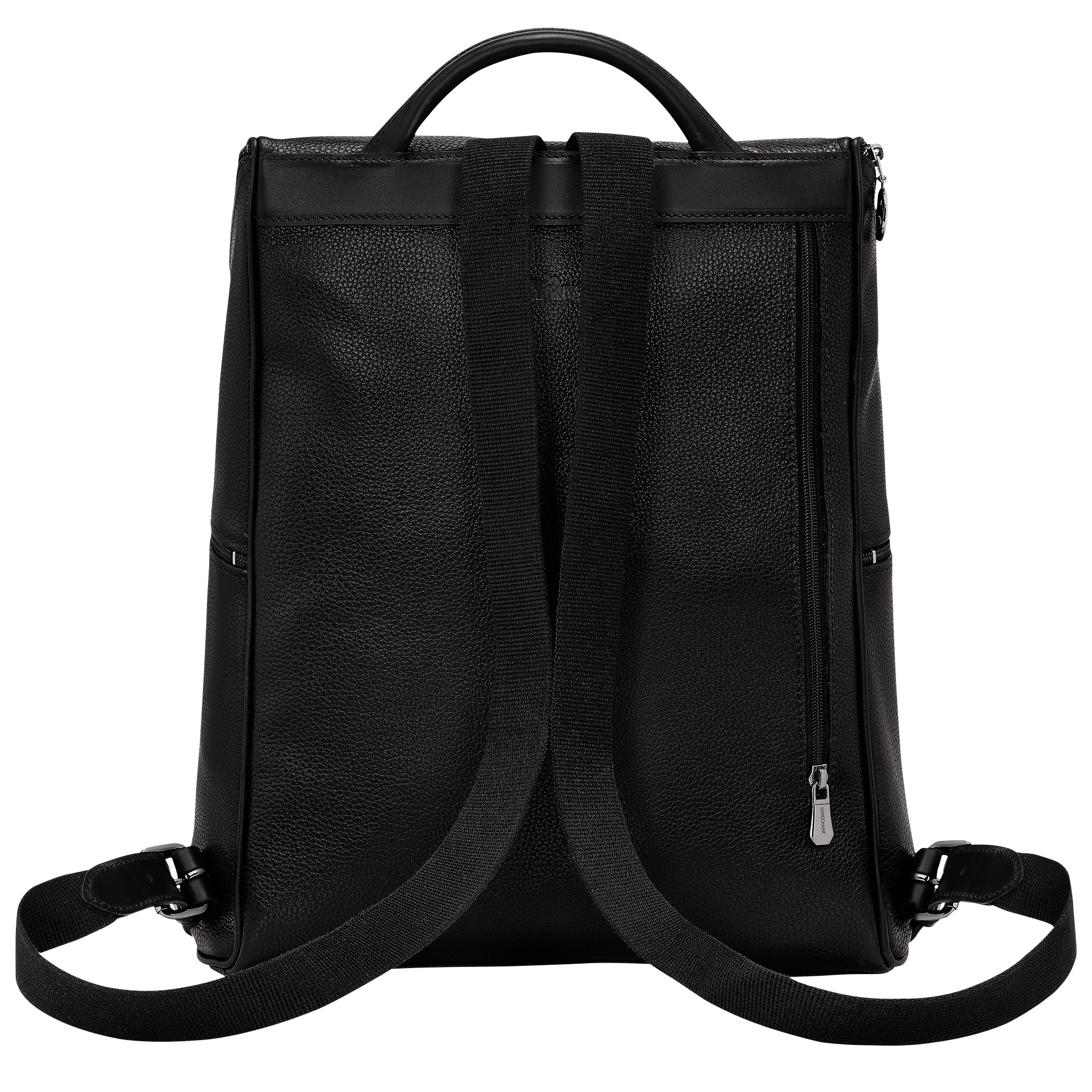 Le Foulonné Backpack Black - Leather - 4