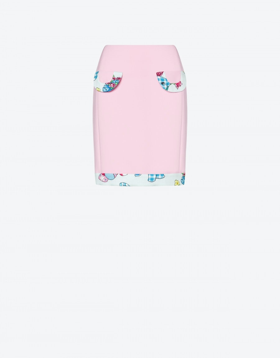 CALICO ANIMALS DETAILS CRÊPE SKIRT - 1