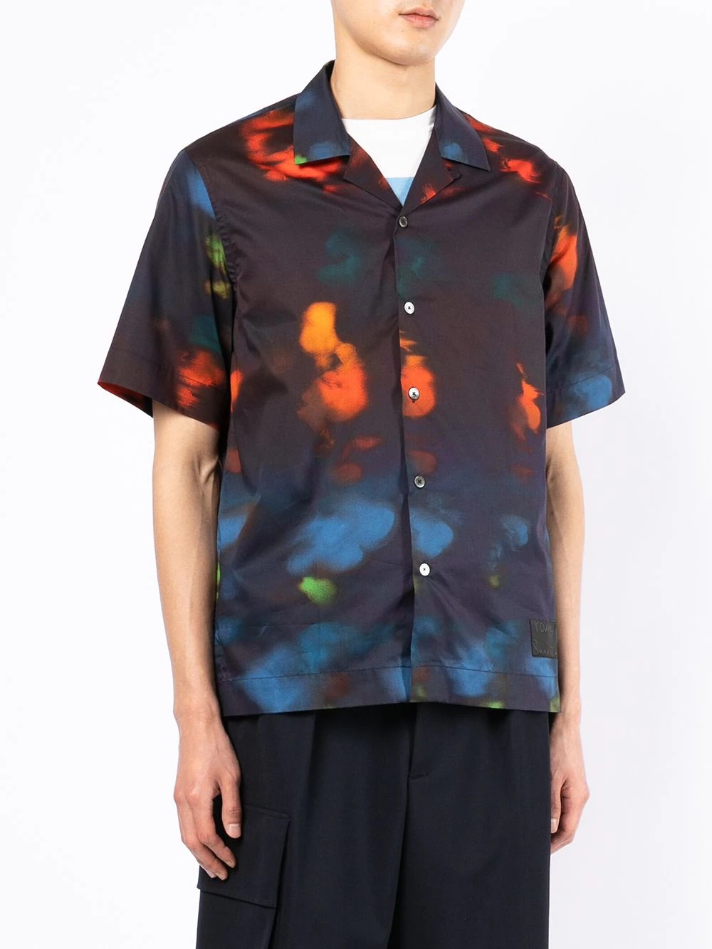 dyed effect cotton shirt - 3