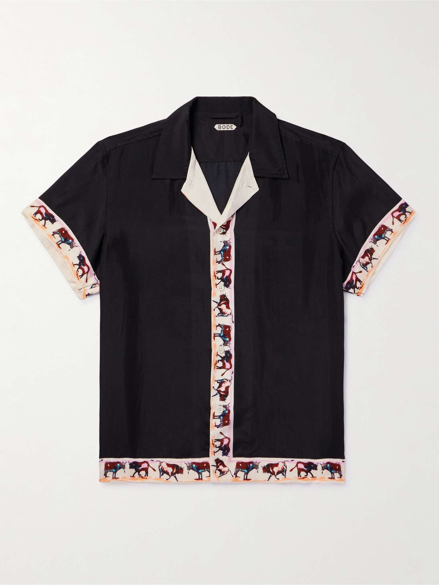 Taureau Printed Silk Shirt - 1