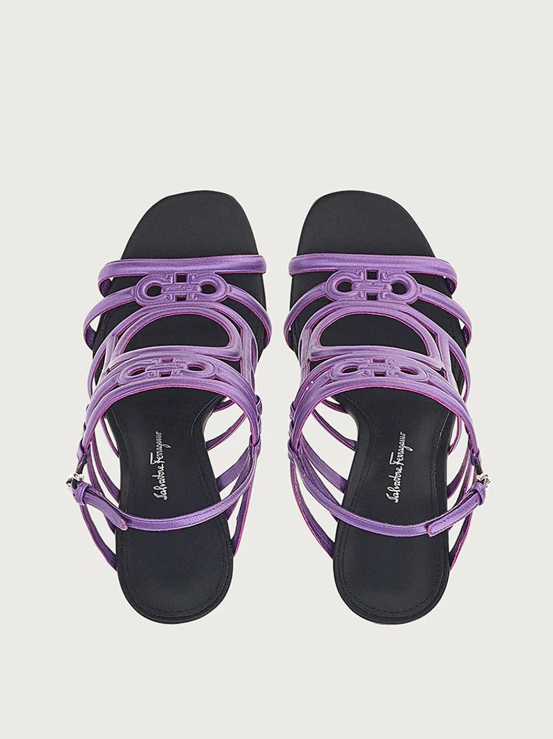 MIRRORED HEEL STRAPPY SANDAL 4