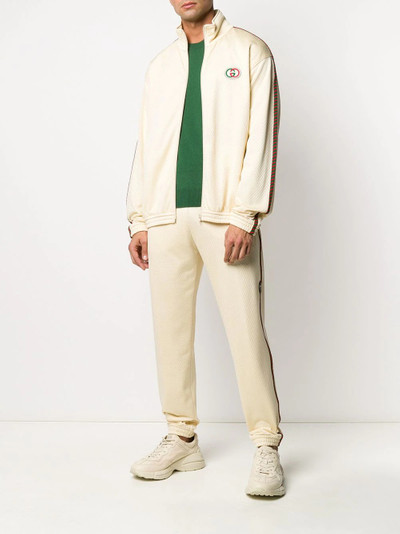 GUCCI braided trim track pants outlook