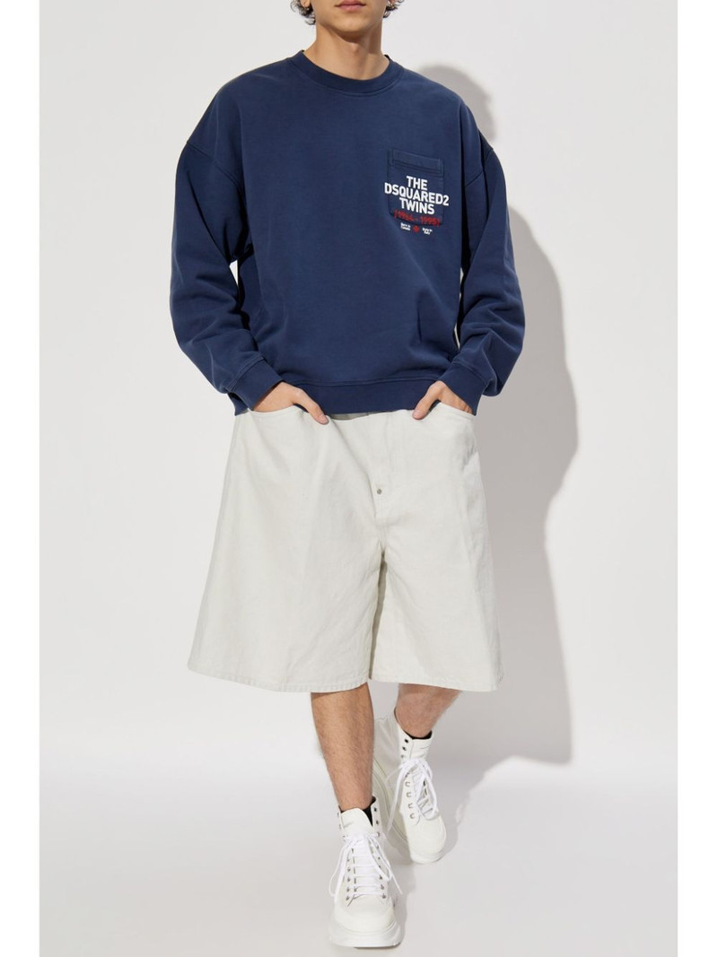 DSQUARED2 logo-print sweatshirt outlook