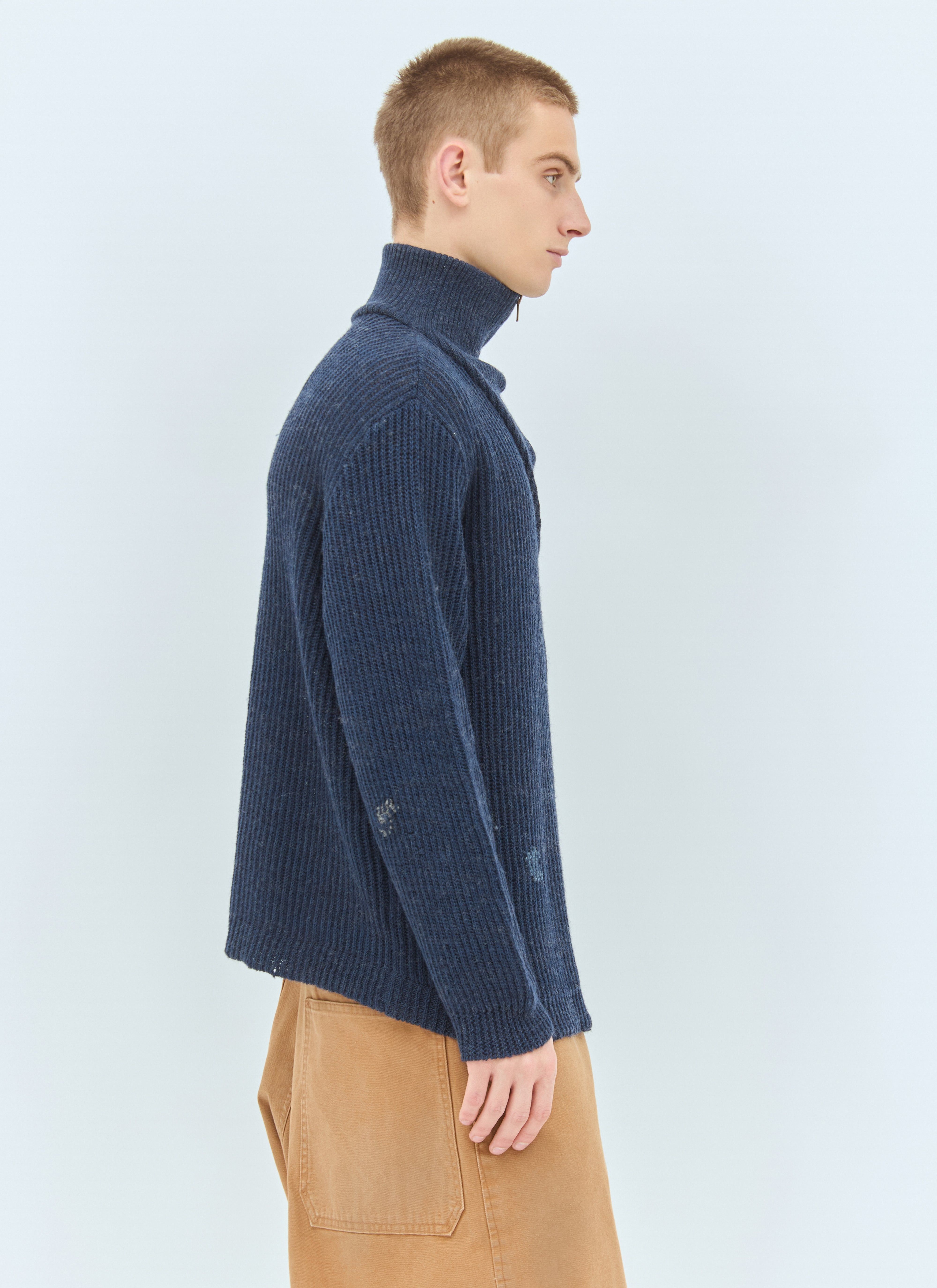 Maison Margiela Men Summer Shetland Knit Sweater - 4