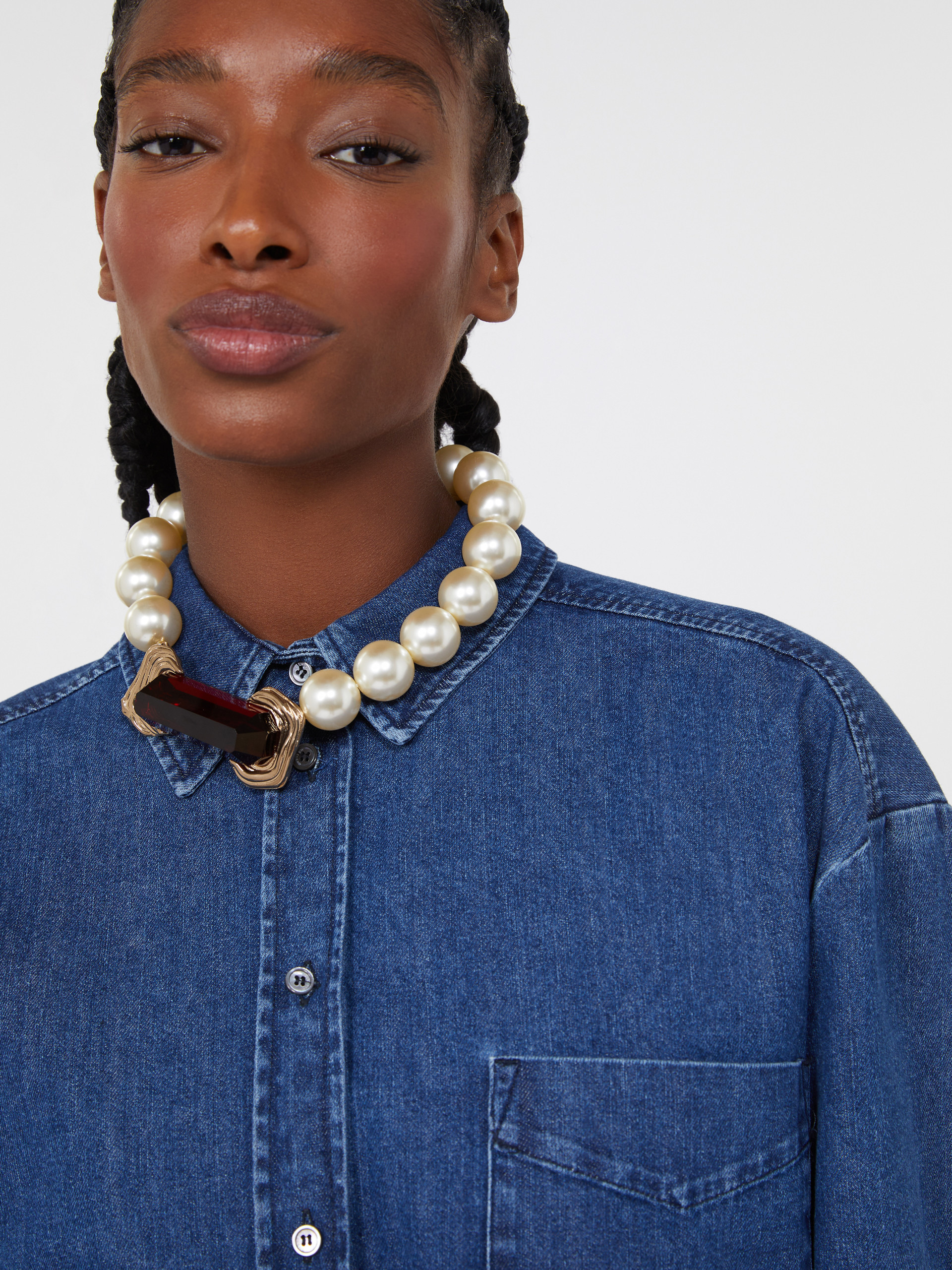 NOREL Choker necklace with pearls - 3