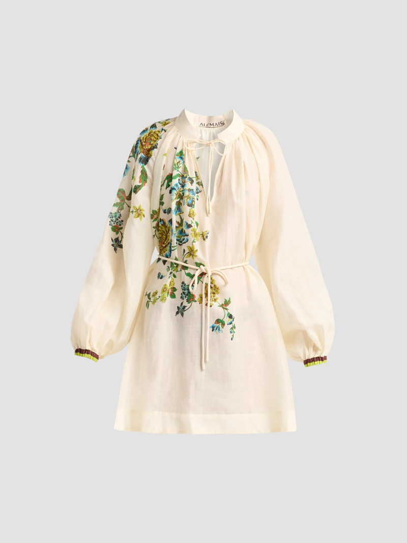 Women's Fara Embroidered Mini Dress - Ivory 1