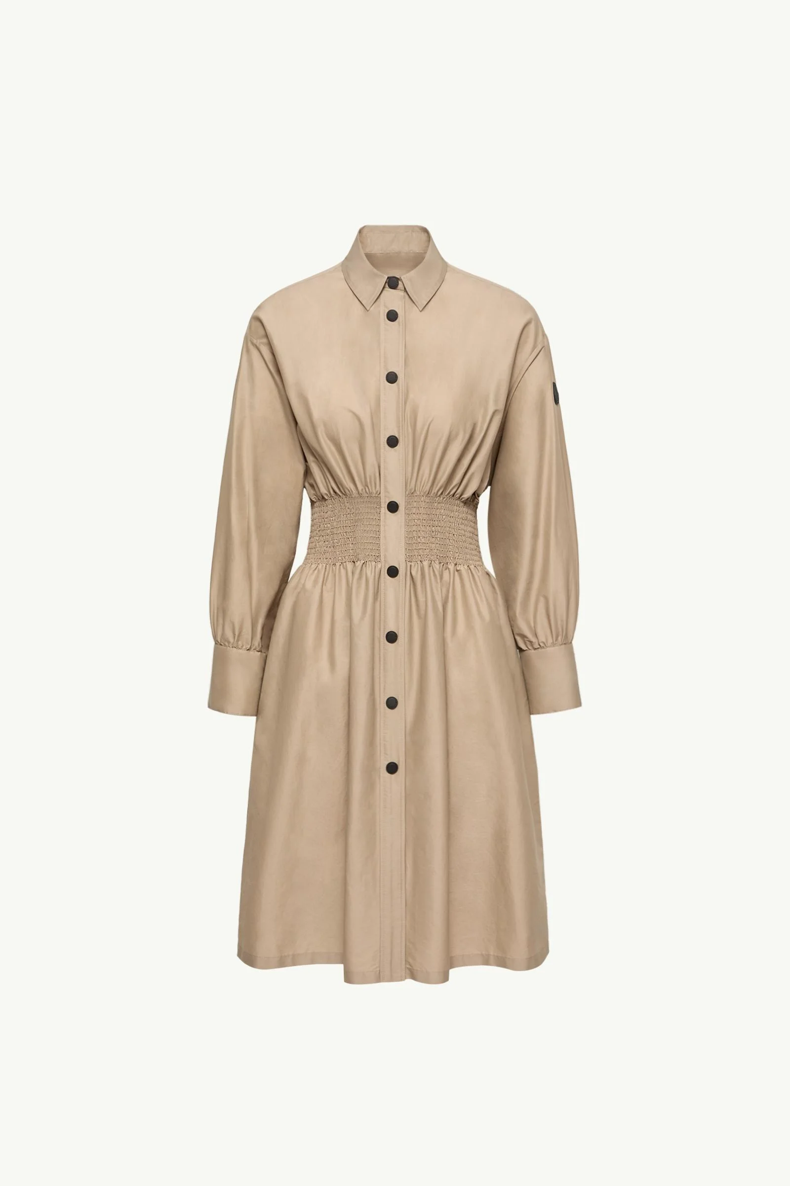 Cotton Nylon Shirt Dress - 1