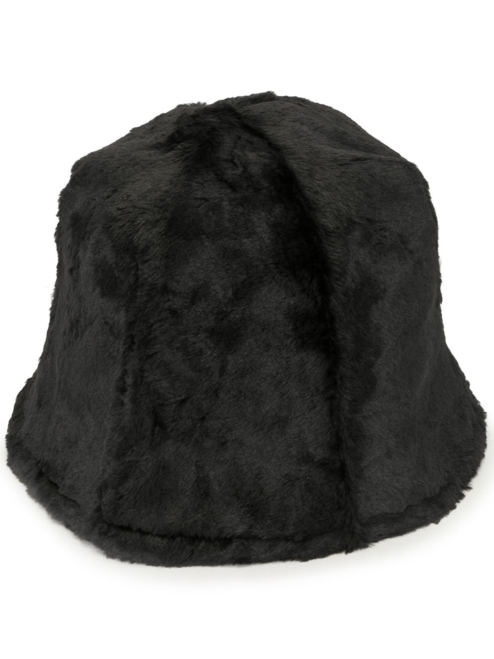 faux fur bucket hat - 1