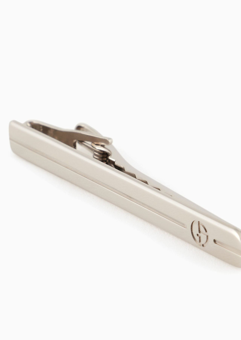 GIORGIO ARMANI Silver tie bar outlook