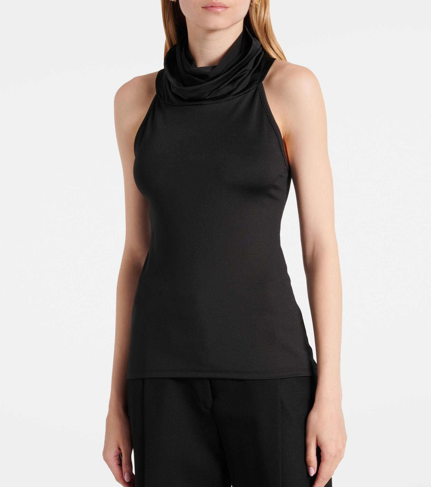 Draped jersey top - 5
