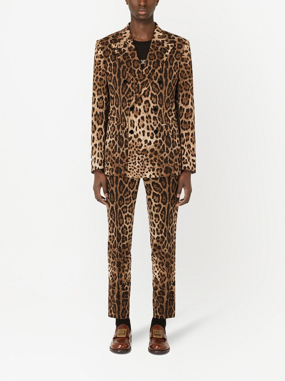 leopard print blazer - 2