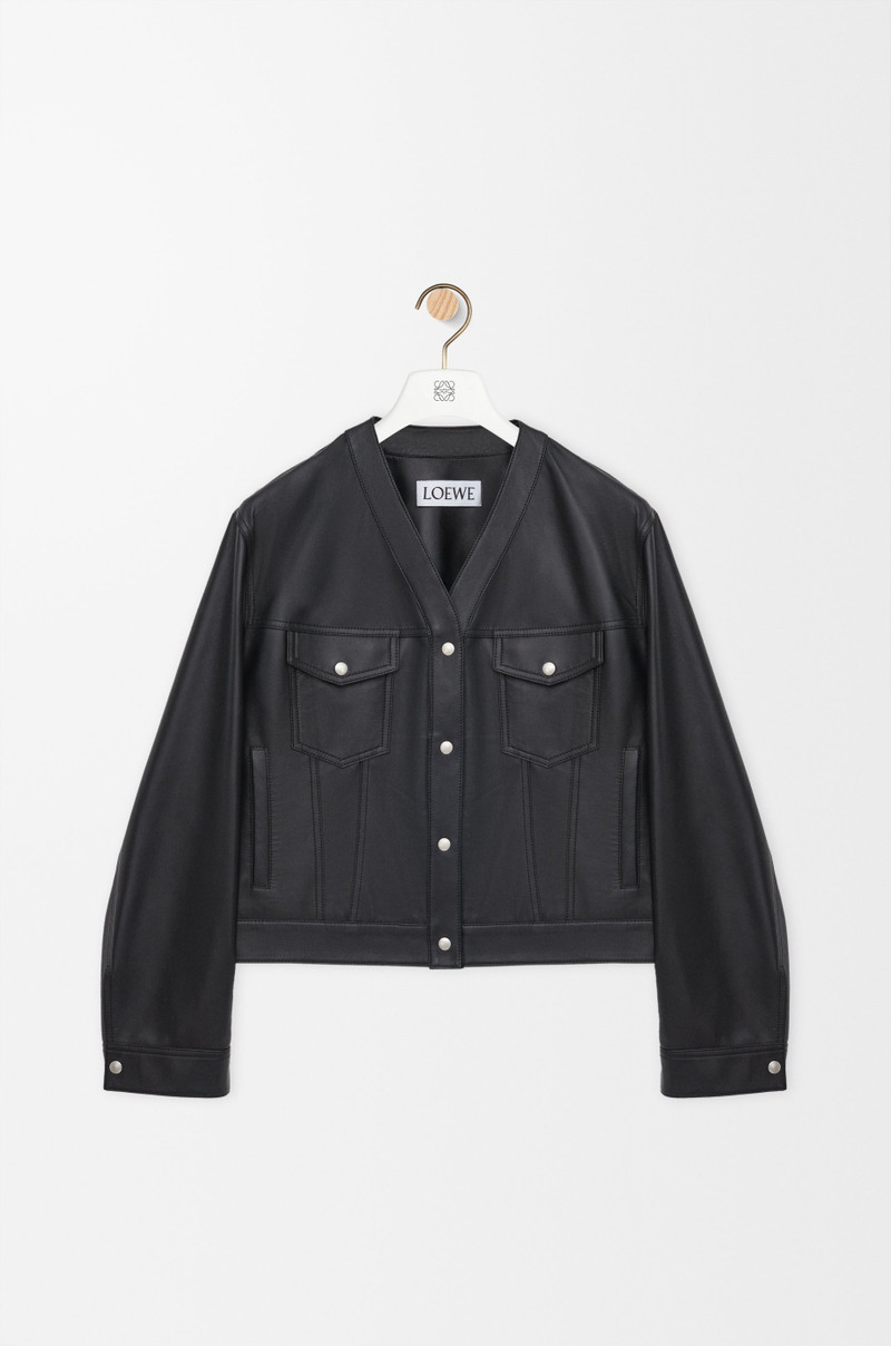 Cardigan in nappa lambskin 1