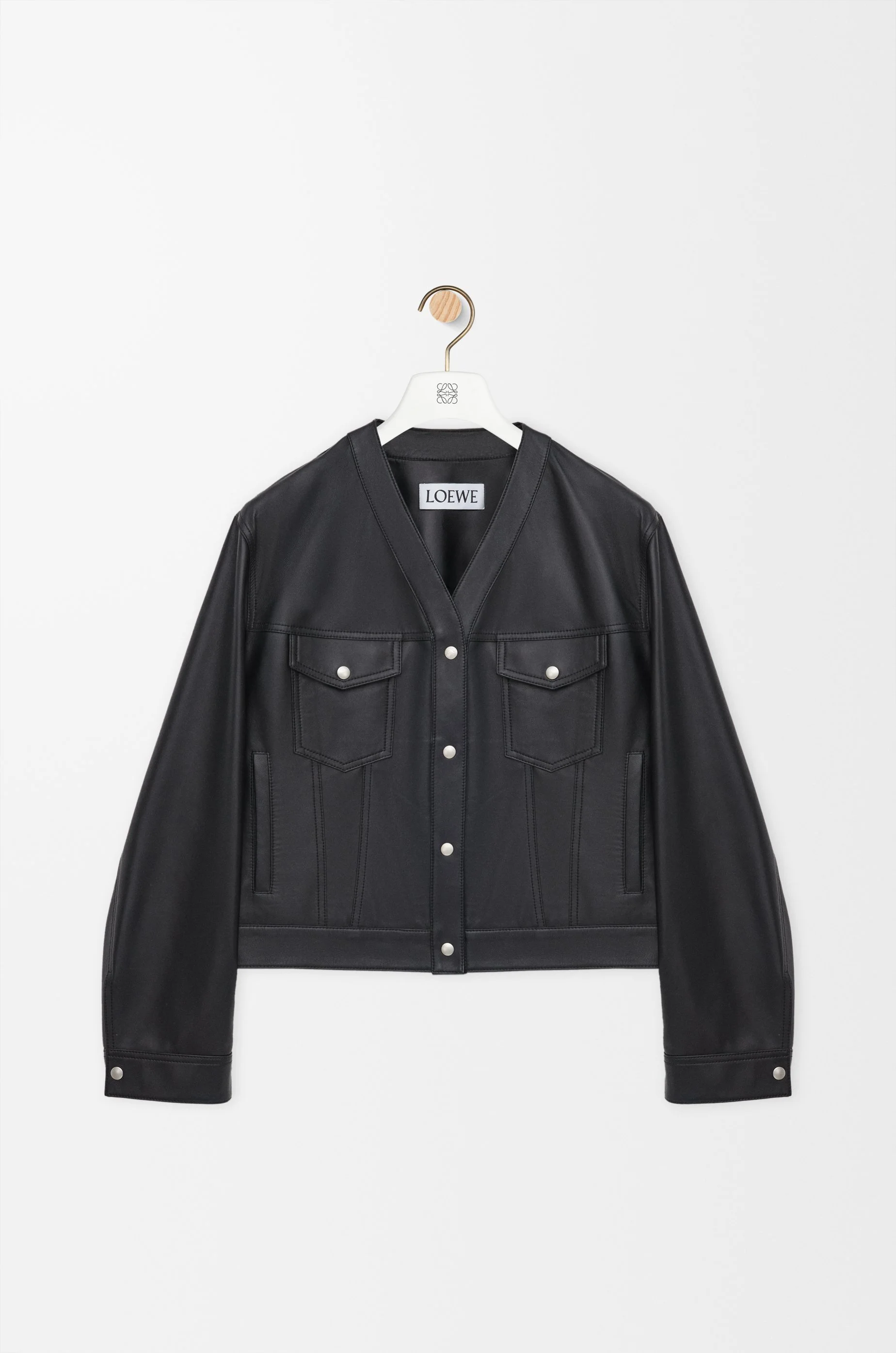 Cardigan in nappa lambskin - 1