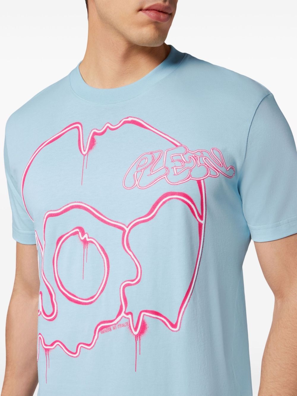 Dripping Skull graphic-print T-shirt - 4