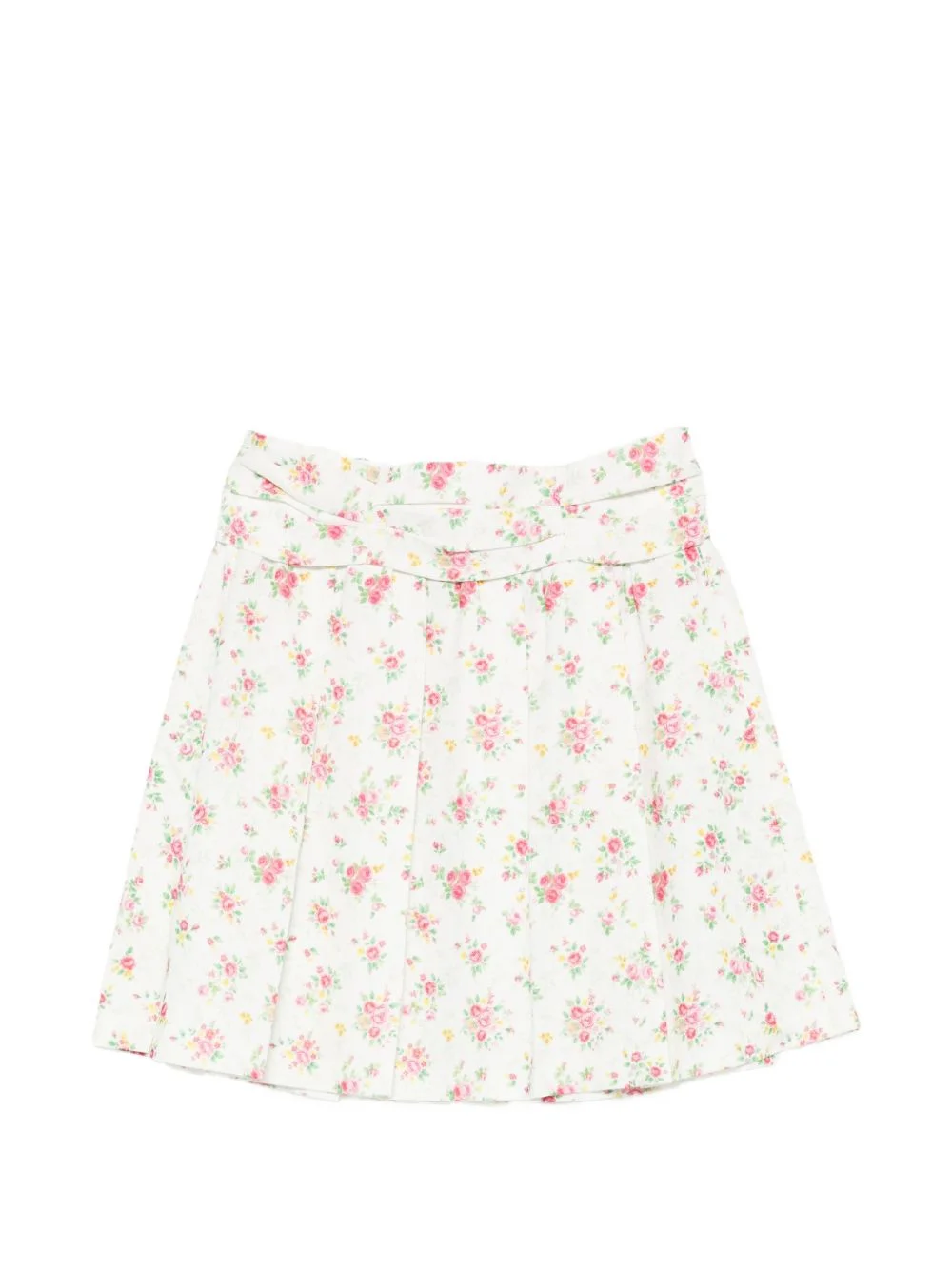 floral mini skirt - 1