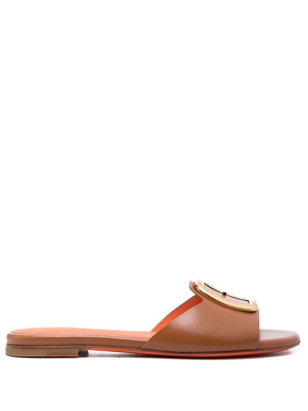 front buckle-detail mules - 1