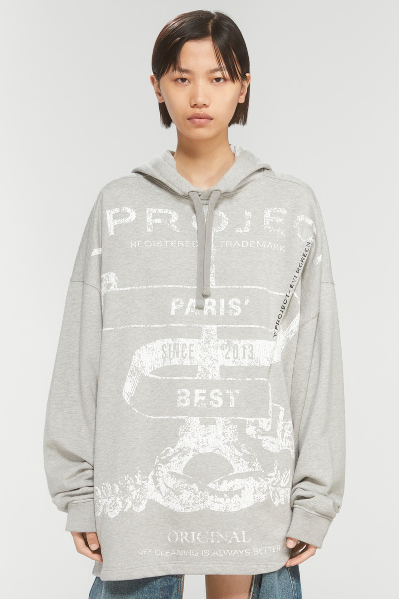 EVERGREEN PARIS' BEST PRINT PINCHED HOODIE 8