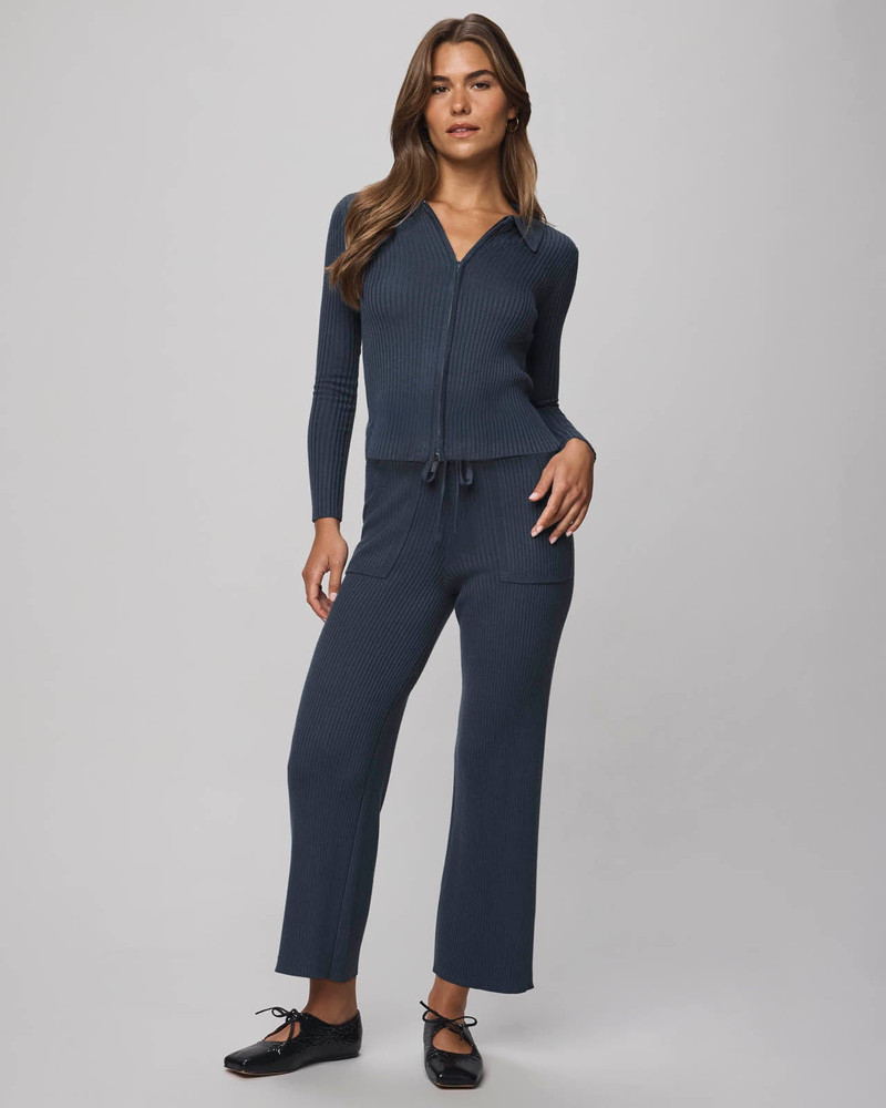 Splendid Georgie Cashblend Two-Way Zip Sweater outlook