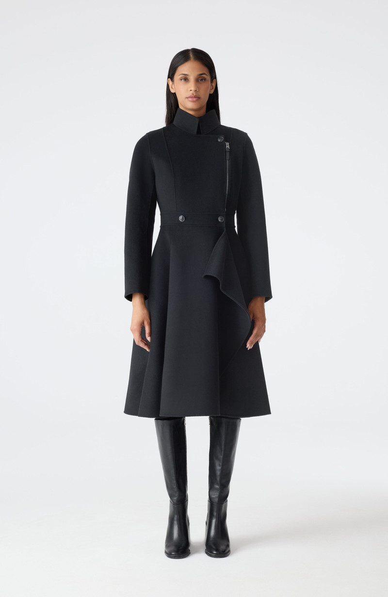 ANNIA Asymmetrical Wool Coat 3